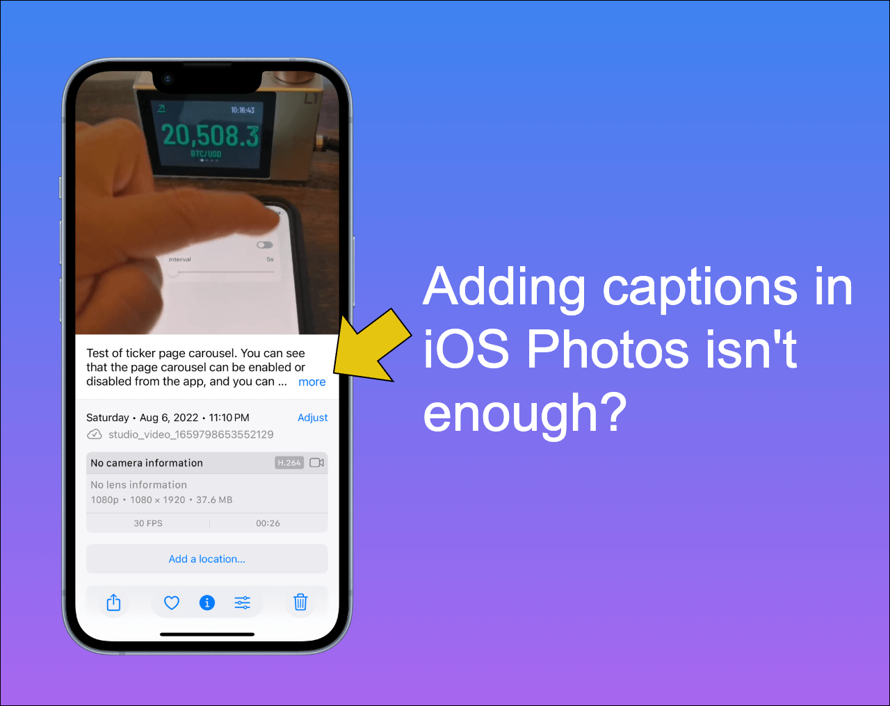 Why iOS Photo Captions Aren't Enough β And How Vionote Fills the Gap